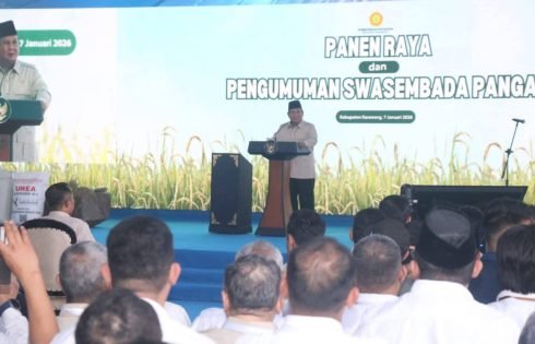 Dukung Swasembada Pangan, Pemkab. Sukabumi Diberi Penghargaan Oleh Presiden RI, Prabowo Subianto