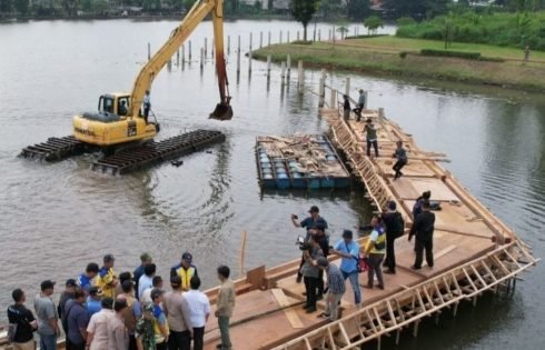Sudah Terlanjur di Bongkar, Lahan Jogging Track Situ Tujuh Muara  Ternyata Milik Perumahan Shila at Sawangan