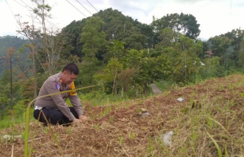 Kasat Lantas Polres Sumedang Tinjau Lokasi Program Ketahanan Pangan di Ganeas