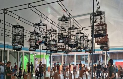 Desa Pedamaran Gelar Event Burung Berkicau Perdana