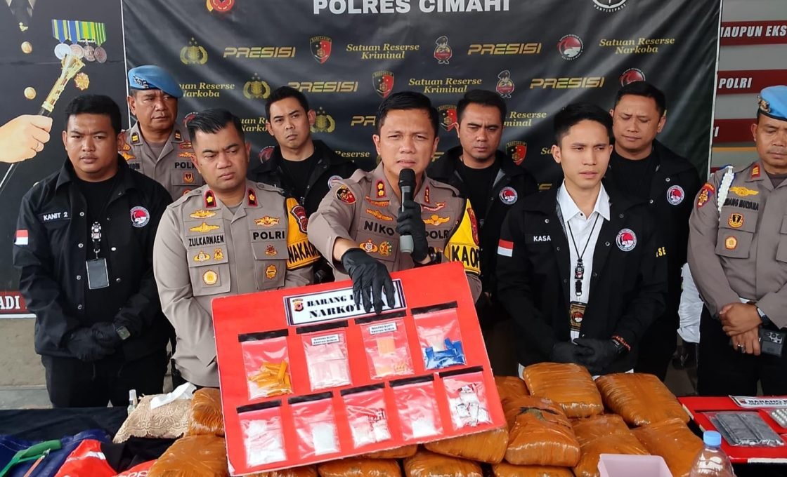 Cangkang Tutut Jadi Modus Baru Peredaran Sabu, Polres Cimahi Tangkap Pengedar
