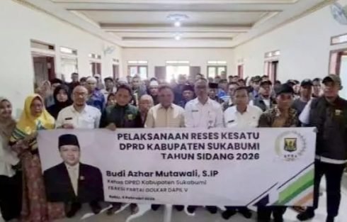 Ketua DPRD Kab. Sukabumi, Budi Azhar Mutawali, Gelar Reses I Masa Sidang 2026