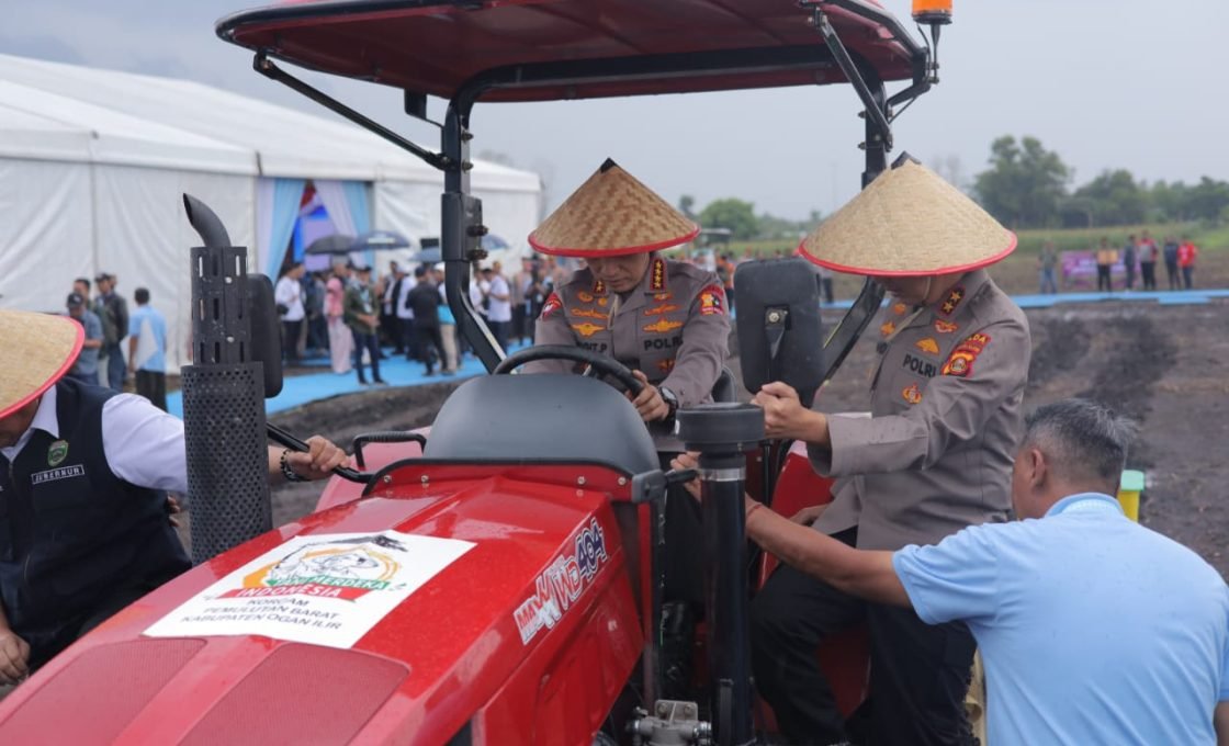 Perkuat Sinergitas TNI–Polri, Dandim 0402/OKI-OI Hadiri Penanaman Jagung Serentak Bersama Kapolri di Ogan Ilir