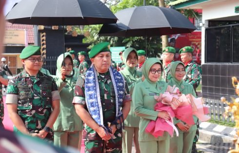 Kunjungan Kerja Danrem 044/Gapo di Kodim 0402/OKI-OI, Tekankan Disiplin dan Profesionalisme Prajurit