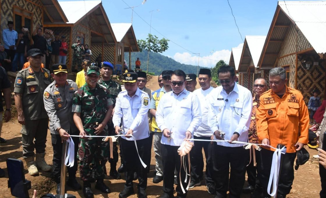 Peresmian Hunian Tetap Adaptif Bencana di Cisolok, Wujud Kolaborasi Pemulihan Pascabencana