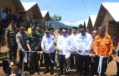 Peresmian Hunian Tetap Adaptif Bencana di Cisolok, Wujud Kolaborasi Pemulihan Pascabencana