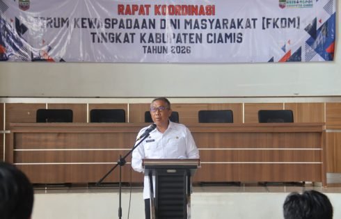 Sekda Ciamis Andang Firman “Dorong Penguatan FKDM hingga Desa”