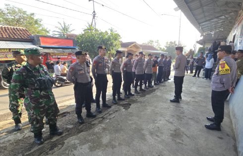 Pengamanan Pilkades PAW Desa Keresek Diperketat, Puluhan Personel Gabungan Diterjunkan