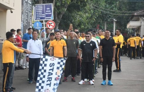 Hari K3 Sedunia, Polres Sukabumi dan Forkopimda Gelar Olahraga Bersama Perkuat Soliditas