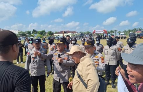 Polres Ogan Ilir Gelar Simulasi Sispamkota, Tingkatkan Kesiapsiagaan Hadapi Unjuk Rasa