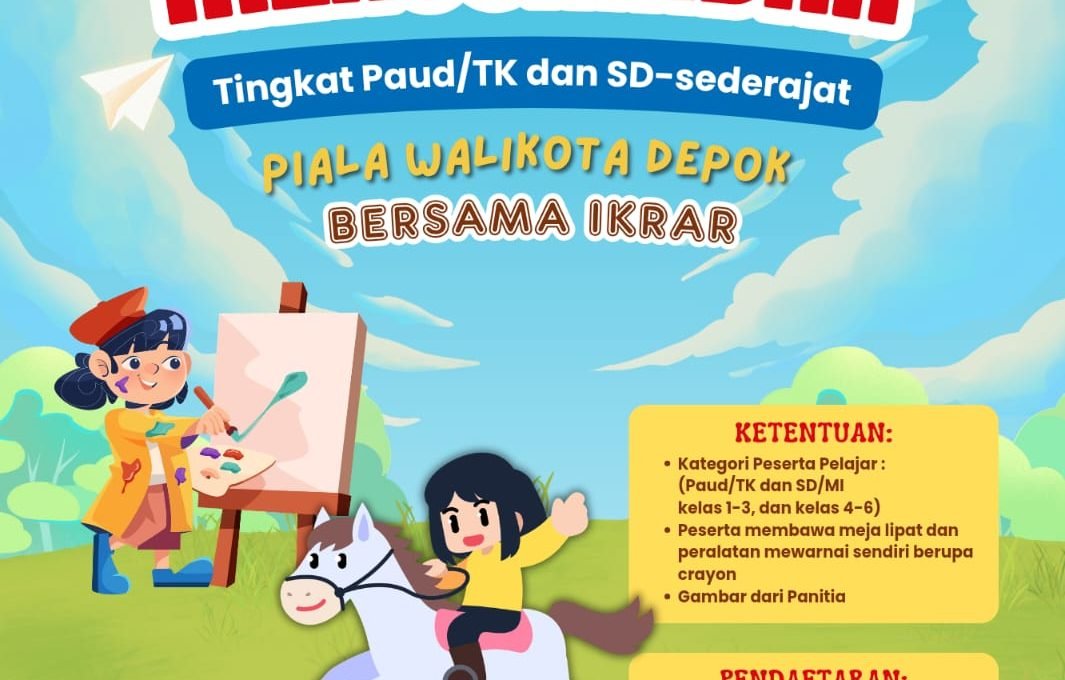 Yuk Ajak Anak Ikut Lomba Menggambar dan Mewarnai Berhadiah Trophy Walikota Depok
