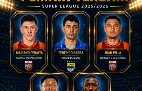 Persib Tempatkan 3 Wakil Dalam Nominasi Penghargaan Individu BRI Super League 2025/2026