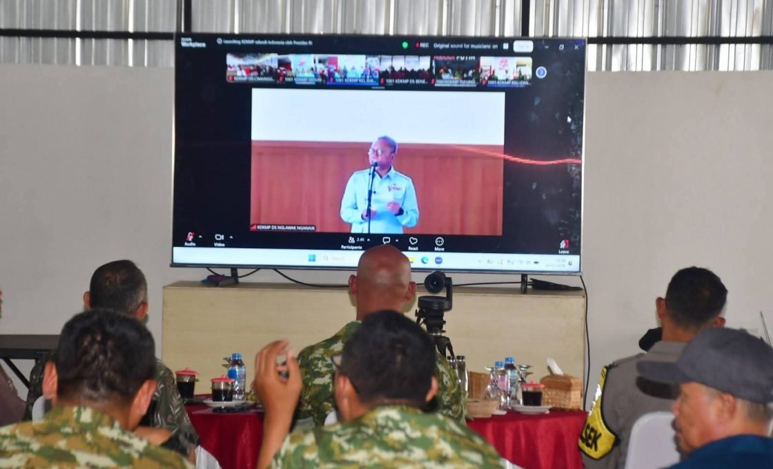 Jajaran Kodim 0622 Ikuti Launching Nasional Koperasi Merah Putih