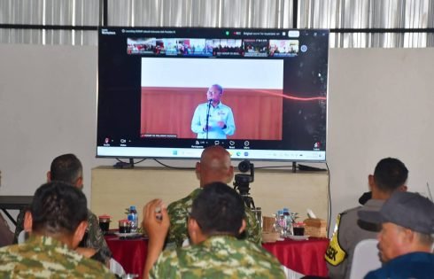 Jajaran Kodim 0622 Ikuti Launching Nasional Koperasi Merah Putih