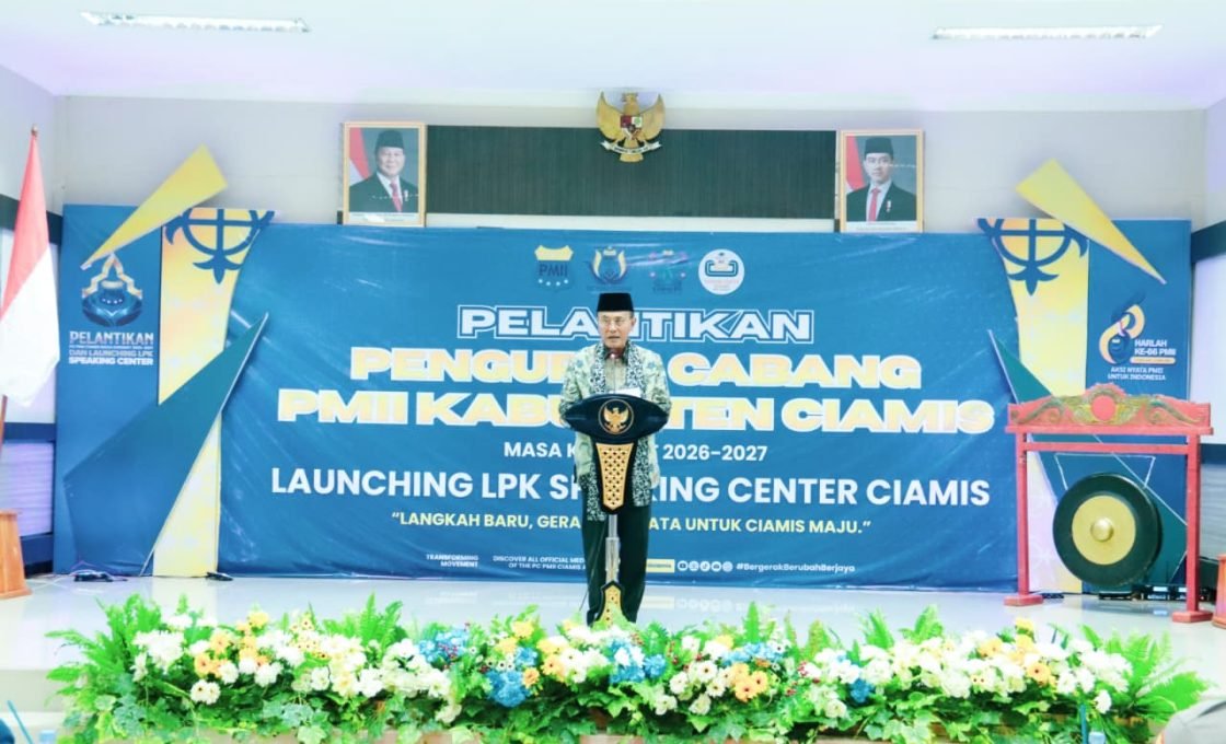 Bupati Ciamis Hadiri Pelantikan Pengurus PC PMII Kabupaten Ciamis Masa Khidmat 2026 – 2027
