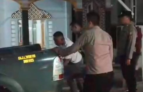 Polsek Wanaraja Amankan Pria Mabuk Yang Resahkan Lingkungan