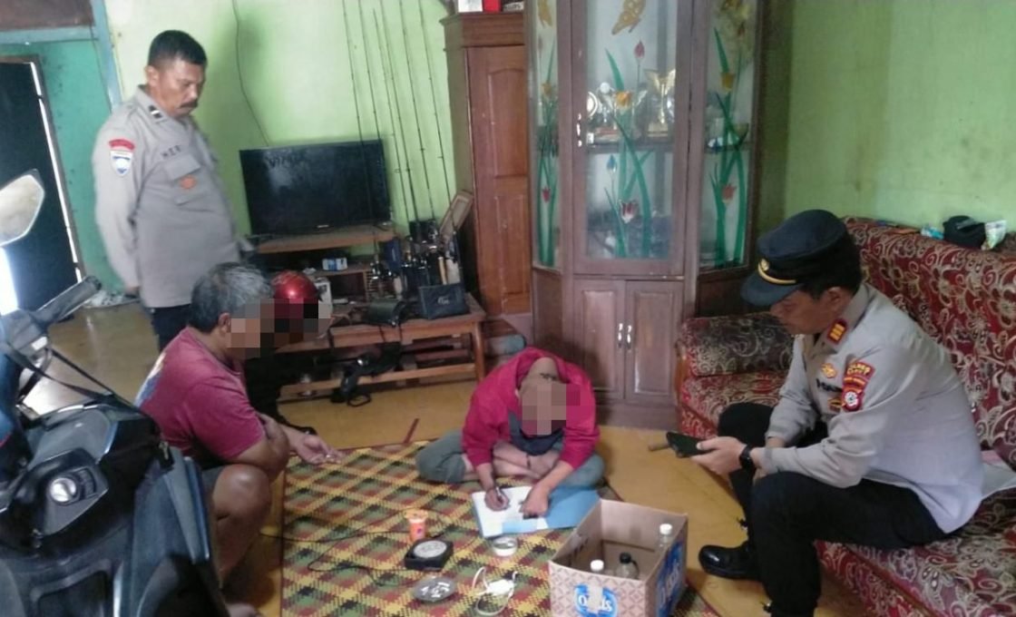 Polsek Wanaraja Amankan Penjual Miras Ilegal di Pasar Wanamekar