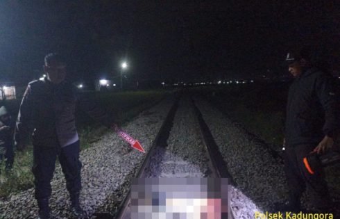 Polsek Kadungora Tangani Kejadian Pria Tewas diduga Bunuh Diri Terlindas Kereta Api
