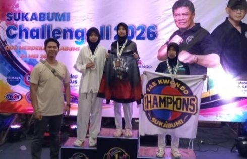 Klub Elite Taekwondo Kingdom Juara Umum Kejuaraan Taekwondo Sukabumi Challenge 2 KONI Cup