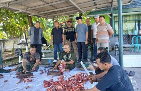 Kodim Depok Potong 6 Sapi dan 8 Kambing di Hari Kedua Idul Adha, Salurkan ke Anak Yatim dan Warga Sekitar