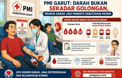 PMI Garut Jelaskan Darah Bukan Sekadar Golongan, Produk Darah Jadi Penentu Kebutuhan Pasien
