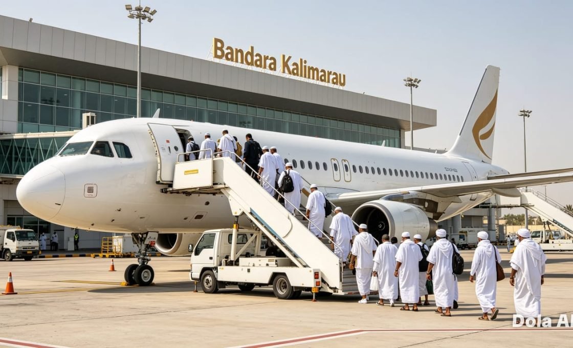 Luar Biasa! Bandara Kalimarau Bukti Pelayanan Berkelas Dunia, Sentuh Hati Setiap Jemaah Haji dan Keluarga