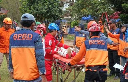BPBD KBB Gelar Simulasi Penanggulangan Bencana Akibat Sesar Lembang