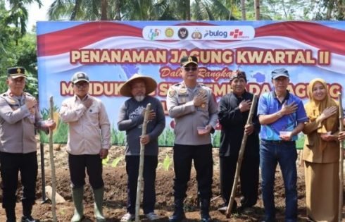 Dukung Ketahanan Pangan, Polres Ciamis Gelar Penanaman Jagung Serentak Kuartal II Tahun 2026