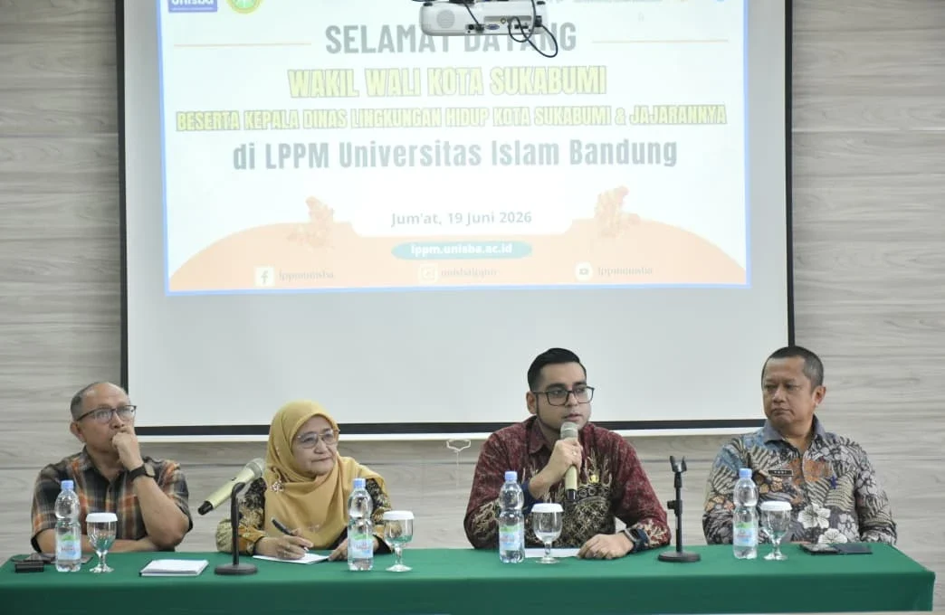 Didampingi Kadis DLH, Wakil Walikota Sukabumi Audensi Soal Pengolahan Sampah Ke Unisba