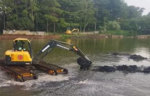 Pengerukan Kolam Retensi Pasirkaliki Dikebut, Upaya Kurangi Risiko Banjir