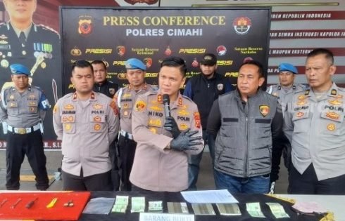 Polres Cimahi Sapu Bersih Curanmor, 13 Pelaku dan 9 Motor Diamankan, Kerap Incar Kos – Kosan dan Perumahan