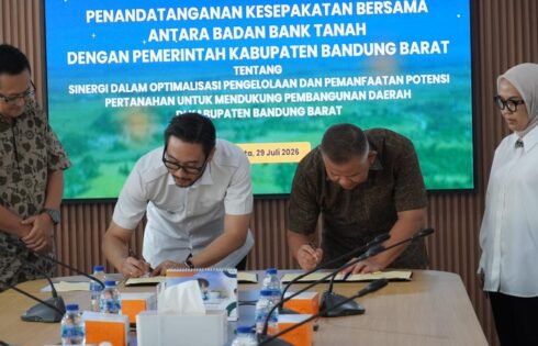 Pemkab Bandung Barat Gandeng Badan Bank Tanah, Perkuat Pengelolaan Lahan untuk Dukung Pembangunan Daerah