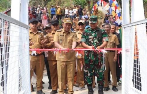 Wabup Sukabumi Resmikan Jembatan Garuda, Perkuat Akses dan Perekonomian Warga