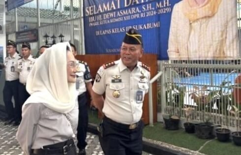 Wakil Ketua Komisi XIII DPR RI, Dewi Asmara Tinjau Lapas Kelas IIB Sukabumi, Soroti Kondisi Overkapasitas