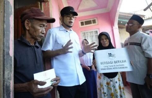 Pemkot Sukabumi Salurkan Santunan 12 PAS, Perkuat Perlindungan Sosial Bagi Warga Rentan