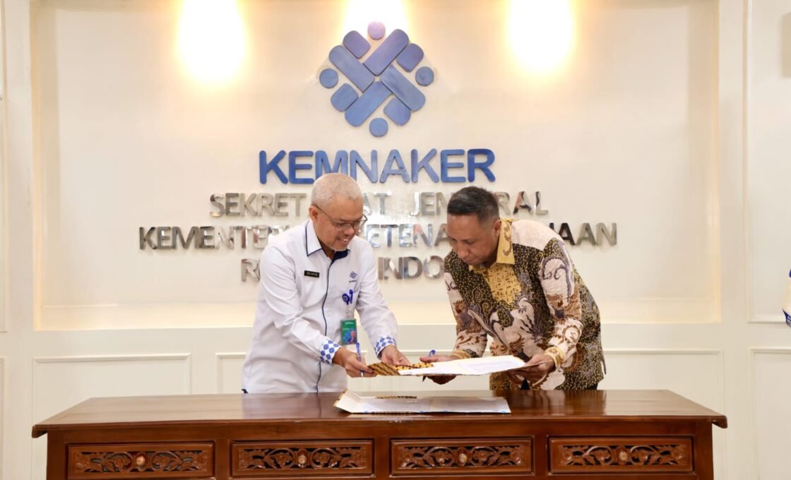 Kemnaker dan BPD HIPMI Jaya Teken Kesepahaman Bersama Untuk Tingkatkan Keterampilan Tenaga Kerja