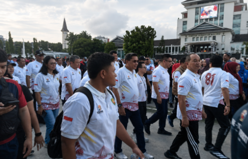 Pencanangan Gerakan Indonesia Aktif, Menyongsong HUT Ke  – 81 RI dan HUT Ke – 81 Provinsi Maluku