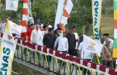 Jembatan Penghubung Sukajadi – Karangmekar Diresmikan, Warga Sambut Antusias