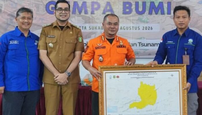 Wakil Wali Kota Sukabumi, Bobby Maulana Buka Sekolah Lapang Gempa Bumi