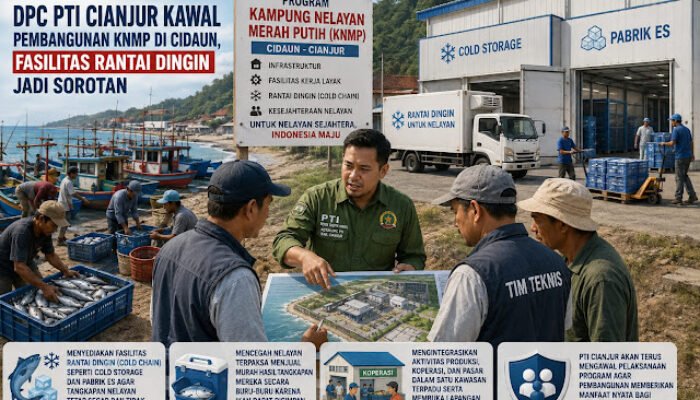 PTI Cianjur Kawal Program Kampung Nelayan Merah Putih di Cidaun
