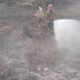 Lahan Alang – Alang 2.000 Meter Persegi Terbakar di Ciracap Sukabumi