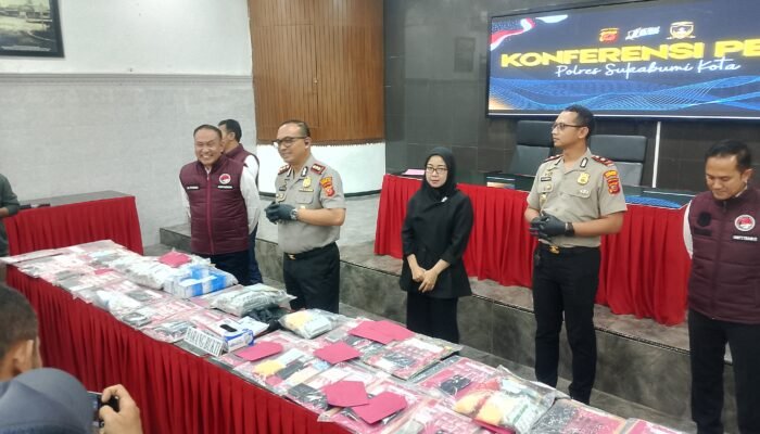 Polres Sukabumi Kota Ungkap 36 Kasus Narkoba, 43 Tersangka Diamankan