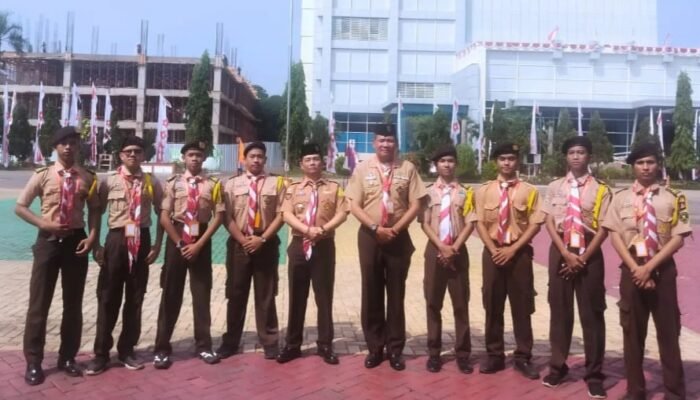 8 Pramuka Penegak SMKN 2 Depok ikut Perkemahan Bakti SAKA SAR 2026 di Bekasi