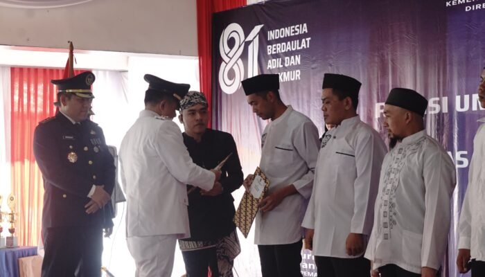 HUT Ke – 81 RI, Warga Binaan Lapas Garut Terima Remisi