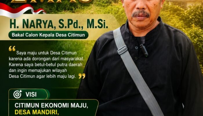 H. Narya Bawa Semangat “Citimun Juara Menuju Citimun Emas”, Dorong Ekonomi Desa Makin Maju