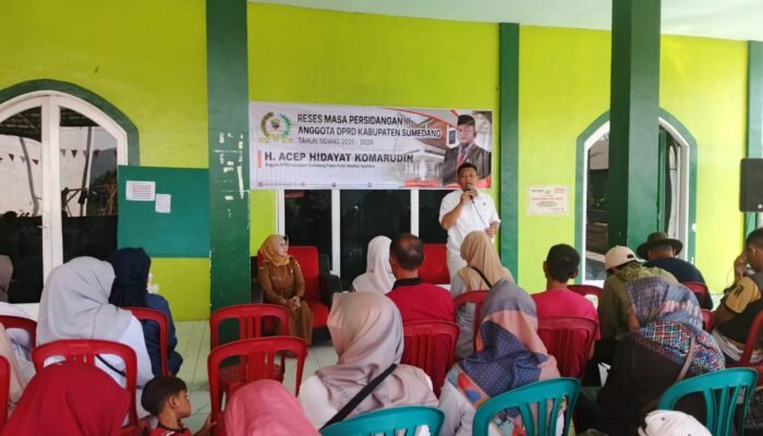 Jangan Tunggu Sakit !, Reses H. Acep di Cimalaka Ajak Masyarakat Lebih Peduli Kesehatan