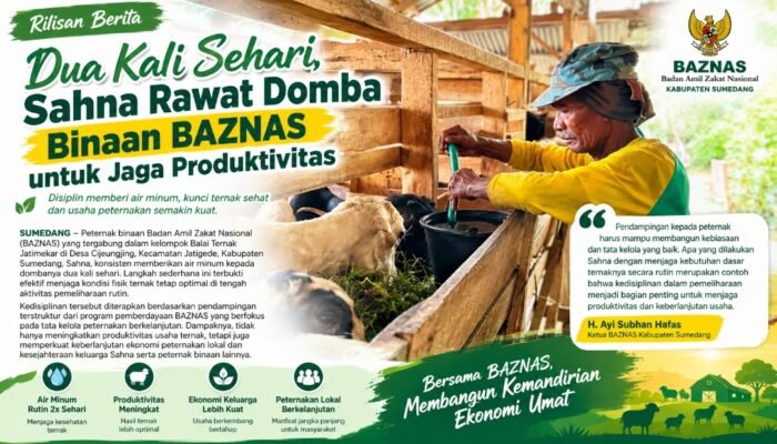 Bukan Sekadar Memberi Ternak, BAZNAS Bangun Kemandirian Dari Kandang Jatimekar