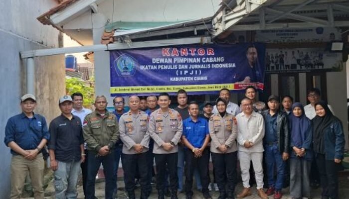 Jalin Kemitraan antara Polri dan Insan Pers Kapolres Ciamis, AKBP. Eko Isknadar Kunjungi Kantor DPC IPJI