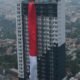 MURI Catat Rekor Dunia! Bendera Merah Putih 120 Meter Kibarkan Semangat Kemerdekaan Dari Apartemen Evenciio Depok