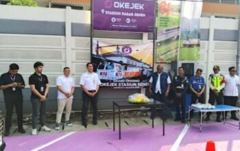 Momentum HUT Ke – 81 Kemerdekaan RI, OKEJEK Resmi Hadir di Stasiun Pasar Senen dan Buka Peluang Lapangan Kerja Baru